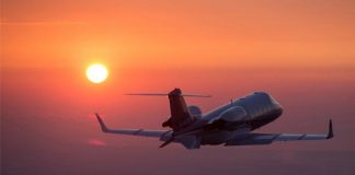 Pameran foto di London City Airport merayakan 50 tahun dari jet pribadi