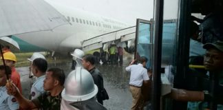 Pesawat Garuda Tergelincir di Makassar