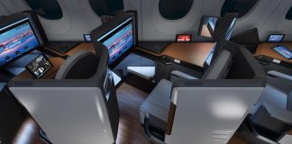 Ada Kursi Pesawat Buatan Panasonic Yang Dilengkapi Wireless Charger dan Layar 4K