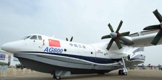 Pesawat Amfibi Milik Cina Sukses Lepas Landas
