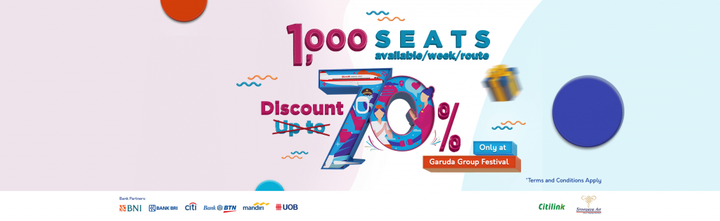 Tiket Garuda Indonesia Diskon 70