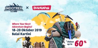Maxi Organizer present INDOTREX bersama BUKALAPAK Indonesia Outdoor Expo