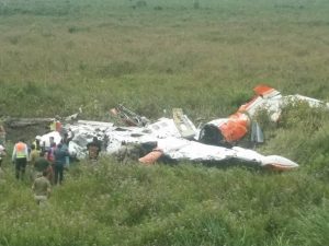 A Kin Avia Let L-410 (9S-GRJ) performing a flight from Bukavu to Shabunda (D.R. ...
