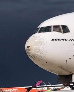 Emirates Boeing 777-300ER (A6-ECF) return to Milan-Malpensa International Airpor...