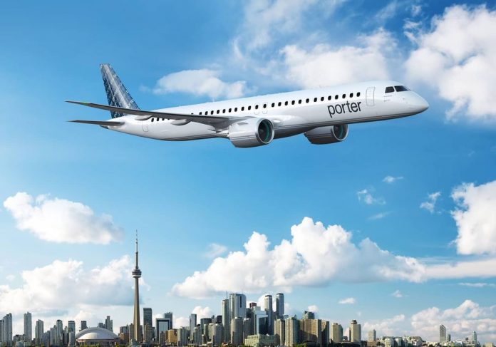 Embraer mengumumkan bahwa mereka telah menjalin kesepakatan dengan Porter Airlin...
