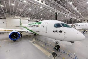 Berikut adalah penampakan pesawat Airbus A220-300 (Msn. 55136) pertama pesanan I...