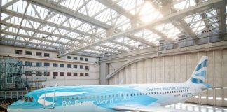 Penampakan pesawat Airbus A320Neo (G-TTNA) milik British Airways dengan spesial … Penampakan pesawat Airbus A320Neo (G-TTNA) milik British Airways dengan spesial ...