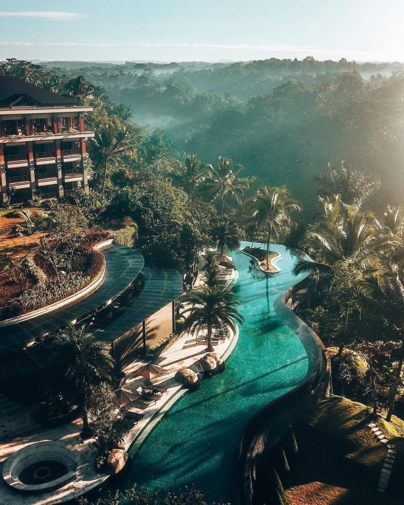 Chill in Bali’s longest infinity #pool at @padmaubud resort in #Ubud, #Bali wher...
