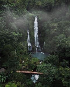 Feel the peaceful atmosphere of #BanyumalaTwinWaterfalls in #Buleleng, #Bali, as...