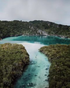 "The color gradation of the lake makes one forget to blink,” says @rafdyfauzan, ...