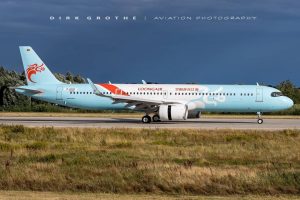 Berikut adalah penampakan pesawat Airbus A321Neo (Msn. 10428) pertama pesanan ma...