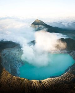 This astonishing view of #IjenCrater in #EastJava, captured by @harry.travel, sh...