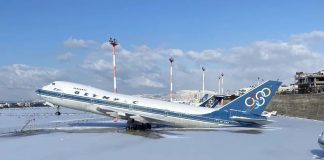 Olympic Airways Boeing 747-284B (SX-OAB) tipped onto its tail at Athens Elliniko… Olympic Airways Boeing 747-284B (SX-OAB) tipped onto its tail at Athens Elliniko...