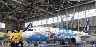 Penampakan pesawat Boeing 737-86N (JA73NG) milik Skymark Airlines dengan spesial… Penampakan pesawat Boeing 737-86N (JA73NG) milik Skymark Airlines dengan spesial...