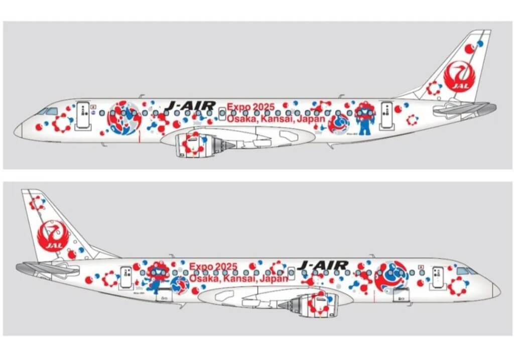 Maskapai J-AIR, anak perusahaan Japan Airlines yang mengoperasikan rute regional...
