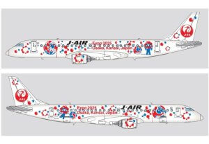 Maskapai J-AIR, anak perusahaan Japan Airlines yang mengoperasikan rute regional...