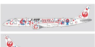 Maskapai J-AIR, anak perusahaan Japan Airlines yang mengoperasikan rute regional… Maskapai J-AIR, anak perusahaan Japan Airlines yang mengoperasikan rute regional...