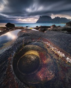 presents the Dragon's Eye in Norway!  Carved by nature, this stunning rock bowl ...
