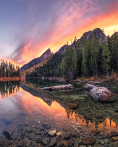 Captured by  marvel at the breathtaking beauty of Grand Teton National Park in W...