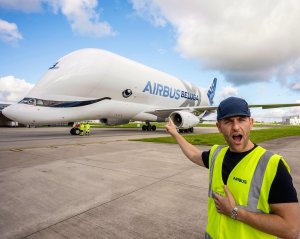 There isn't a plane in the sky as striking (or cute!) as the @Airbus BelugaXL, b...