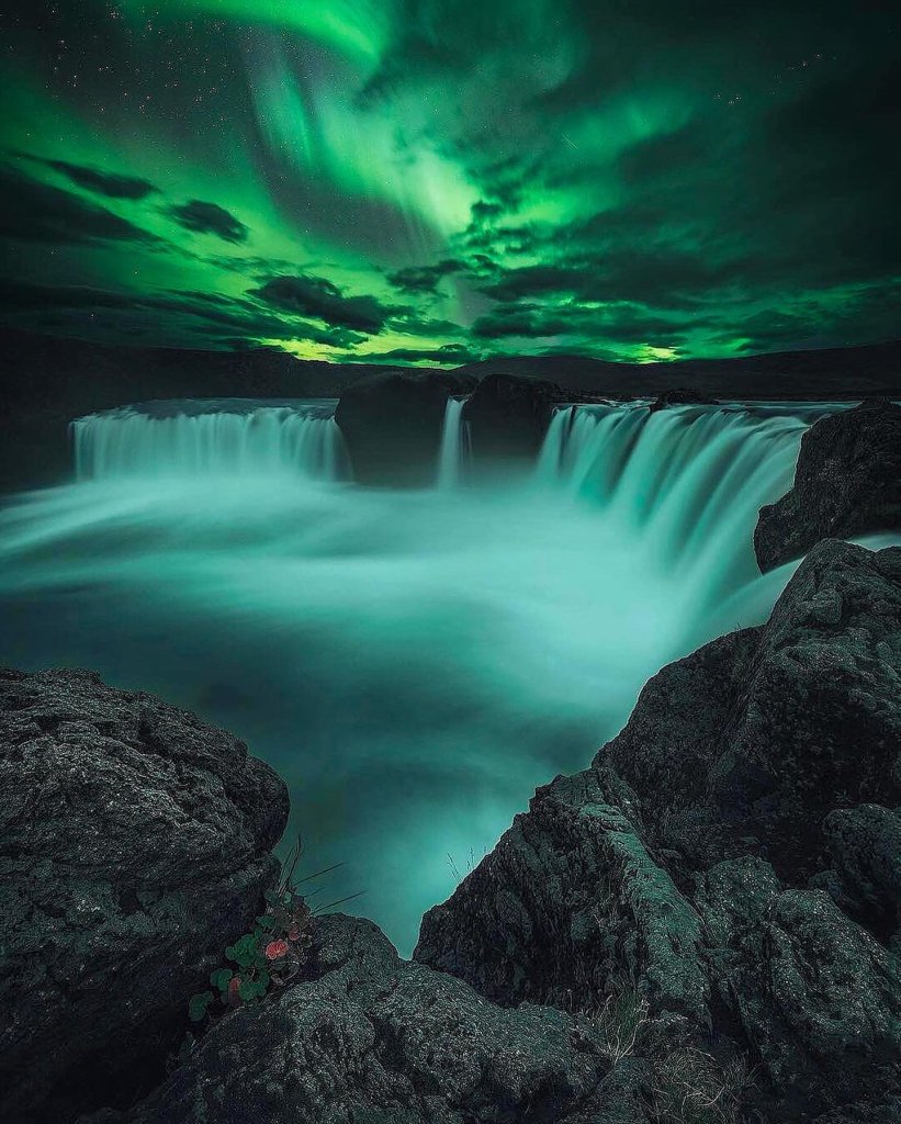 takes us on an Icelandic waterfall exploration!  Goðafoss, meaning "Waterfall of...