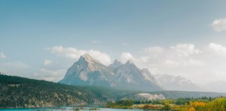 invites you to glide through the tranquil turquoise waters of Alberta, Canada, w… invites you to glide through the tranquil turquoise waters of Alberta, Canada, w...