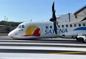 Pada Rabu (1/05) kemarin sebuah pesawat ATR 42-500 (HK-5104) milik maskapai Sate...